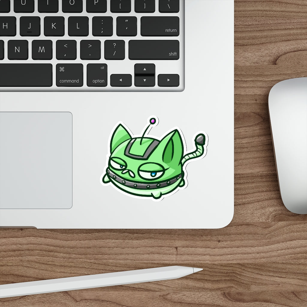 Vacuum Cat Die-Cut Sticker