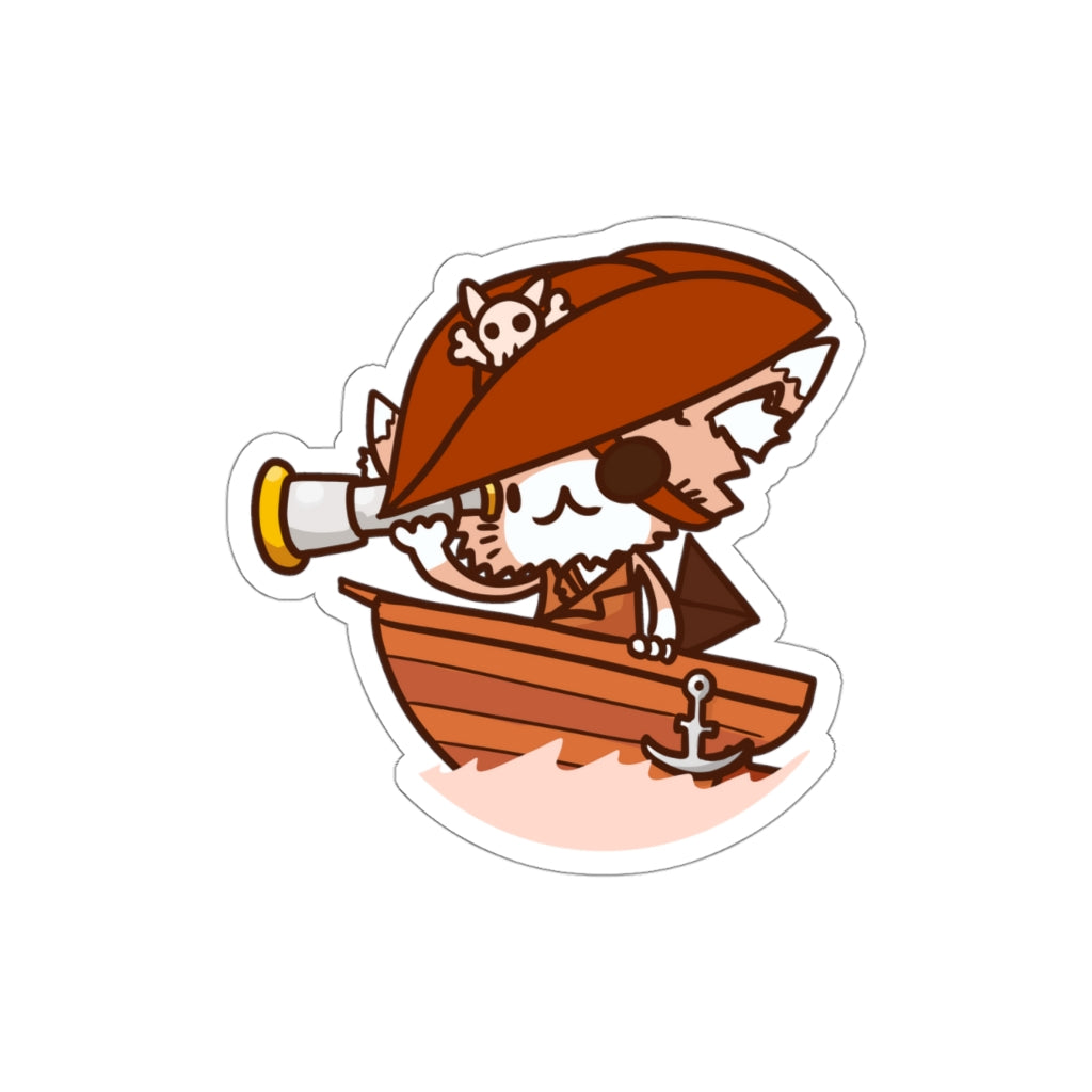 Pirate Cat Die-Cut Sticker