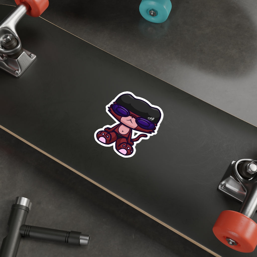 Swimmer Cat Die-Cut Sticker