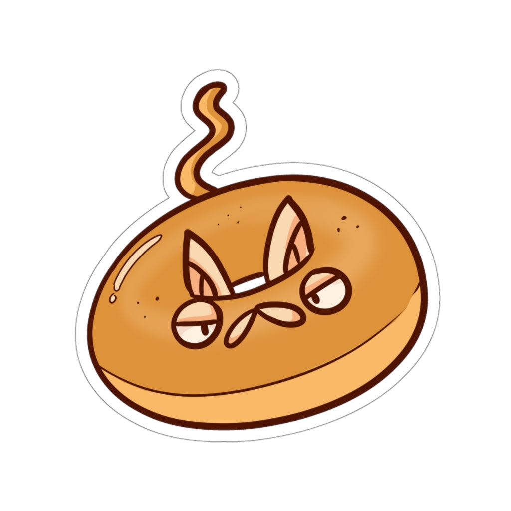 Bagel Cat Die-Cut Sticker