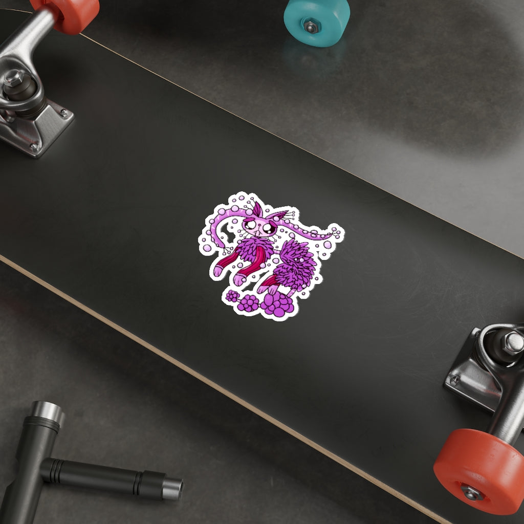 Suction Cup Cat Die-Cut Sticker