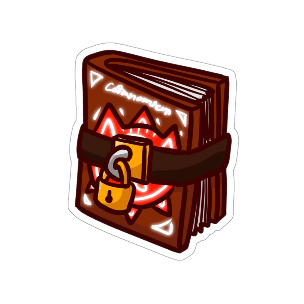 Grimoire Cat Die-Cut Sticker