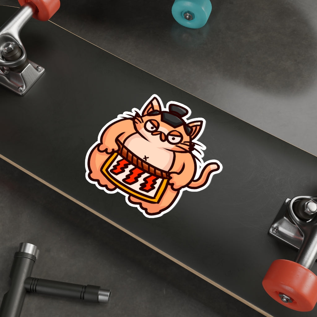 Sumo Cat Die-Cut Sticker