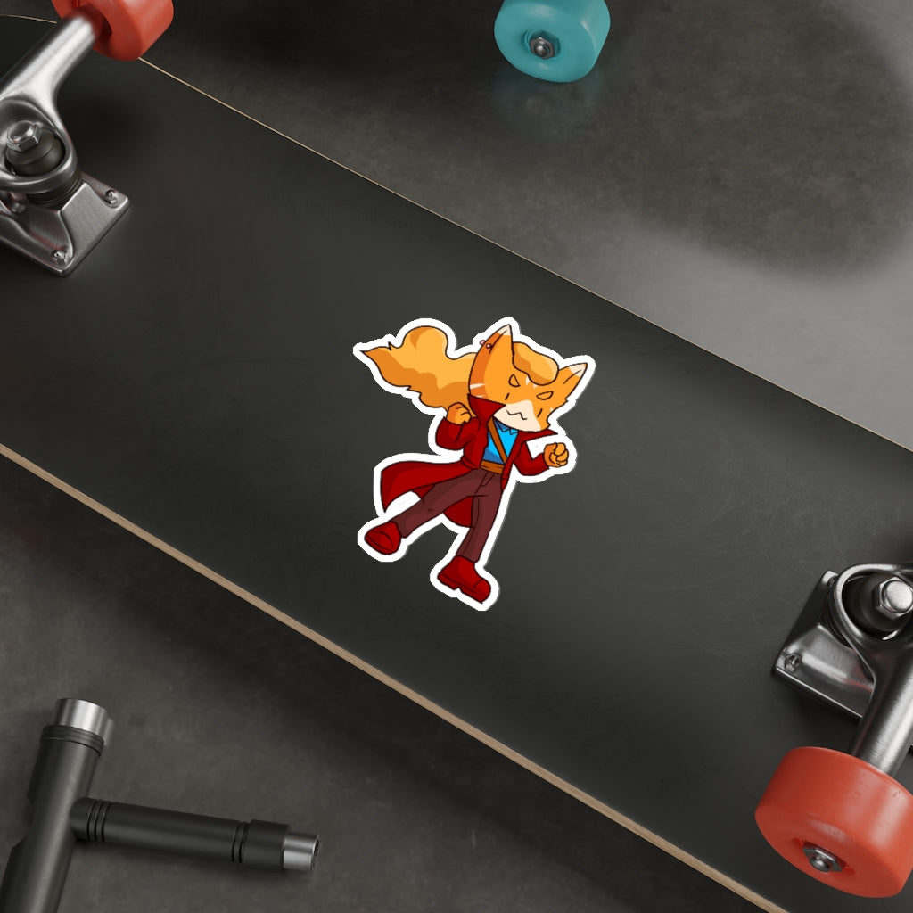 Adventurer Cat Die-Cut Sticker