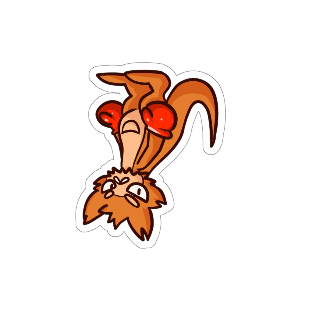 Kangaroo Cat Die-Cut Sticker