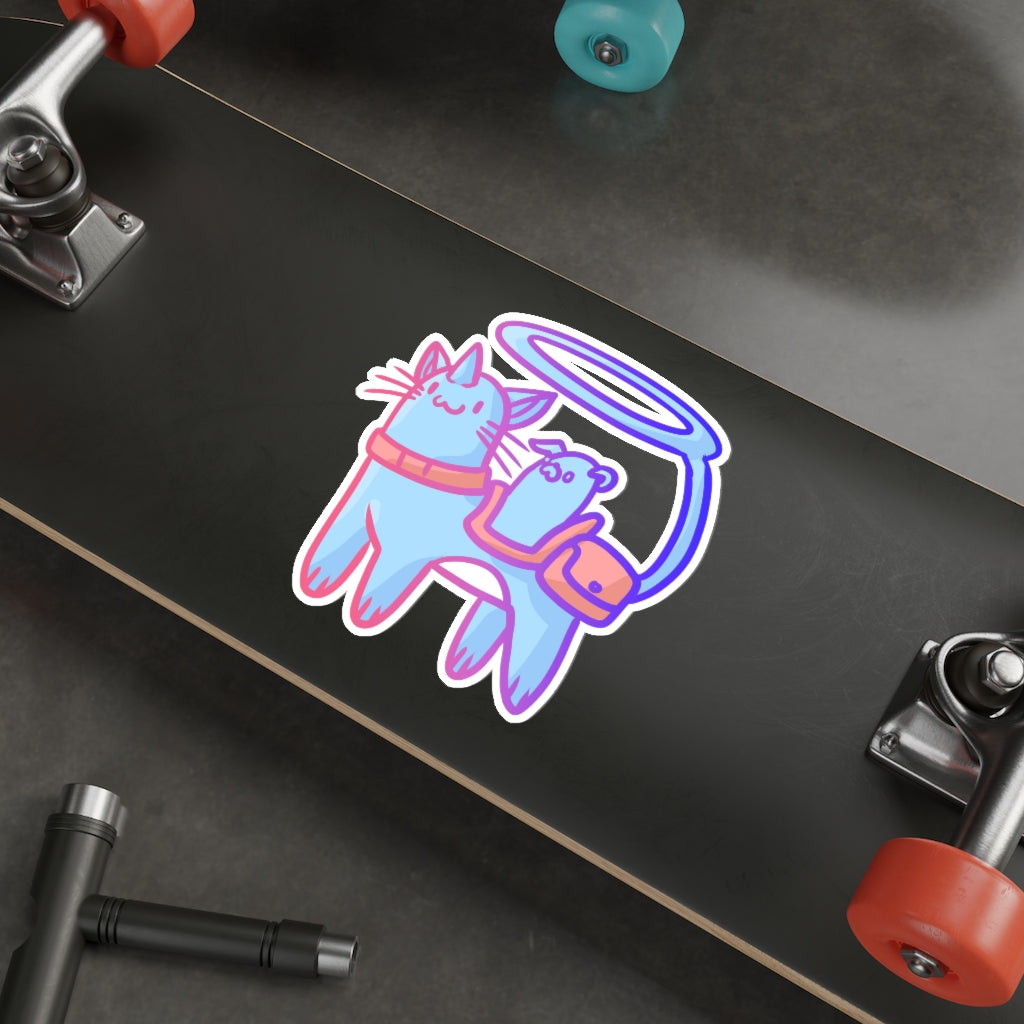Magical Adventure Cat Die-Cut Sticker