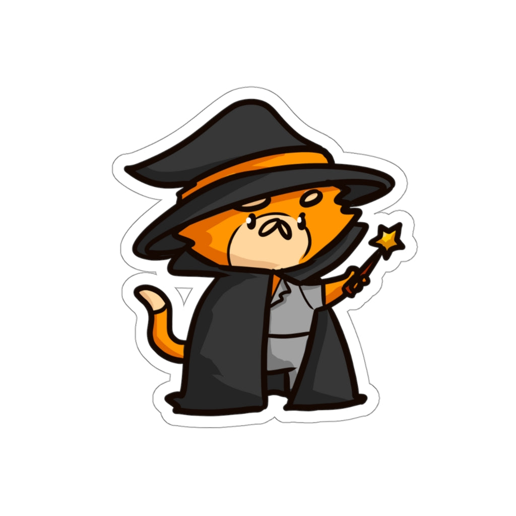 Witch Cat Die-Cut Sticker