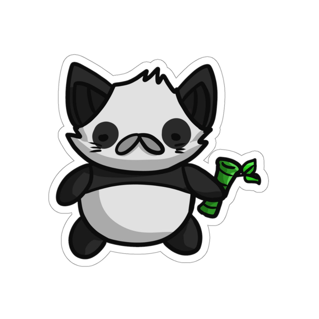 Panda Cat Die-Cut Sticker