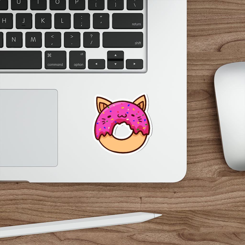 Donut Cat Die-Cut Sticker