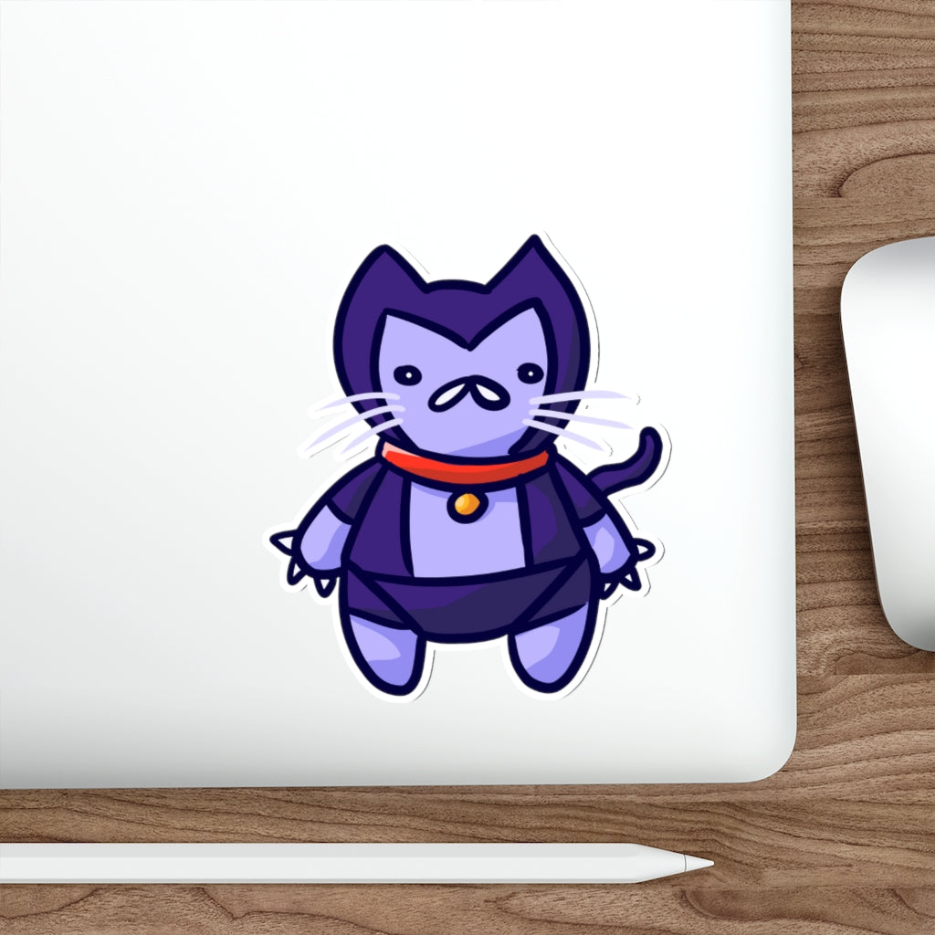 Plush Robot Cat Die-Cut Sticker