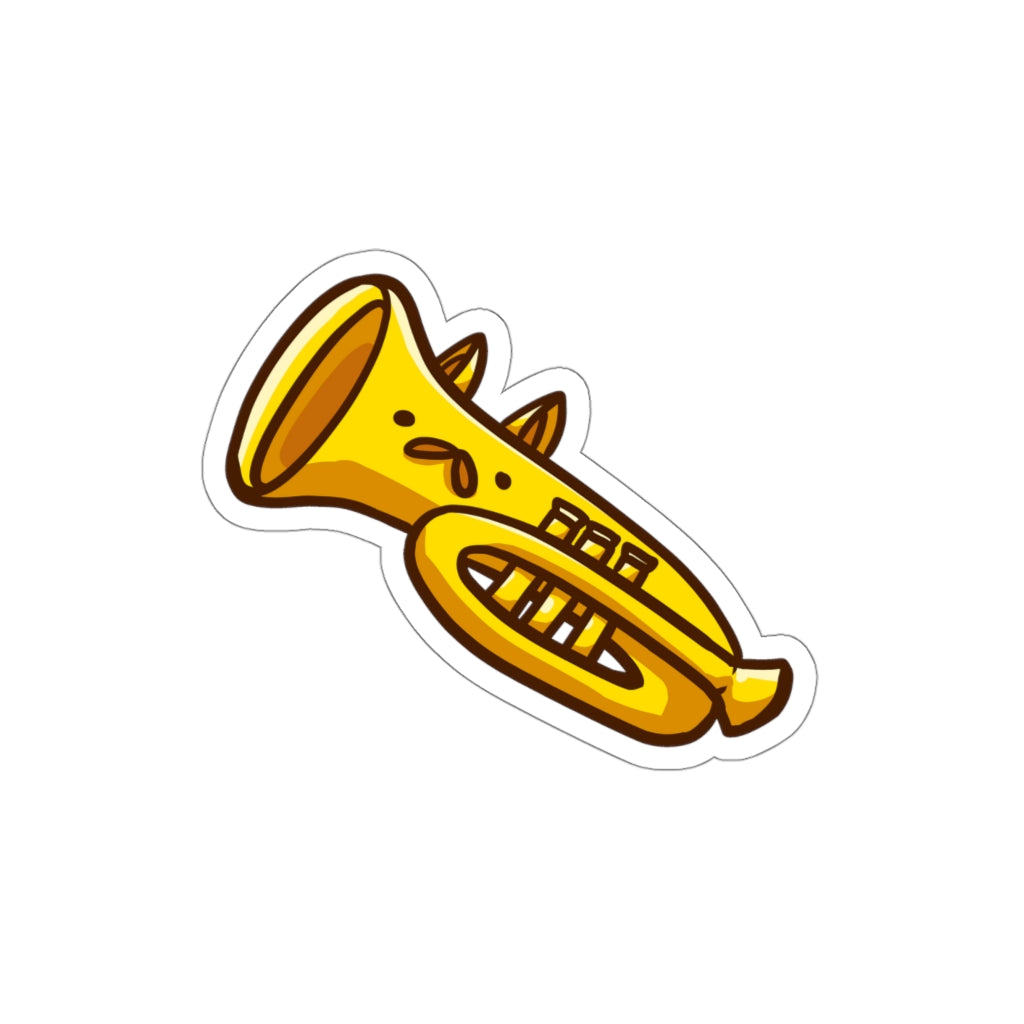 Cornet Cat Die-Cut Sticker