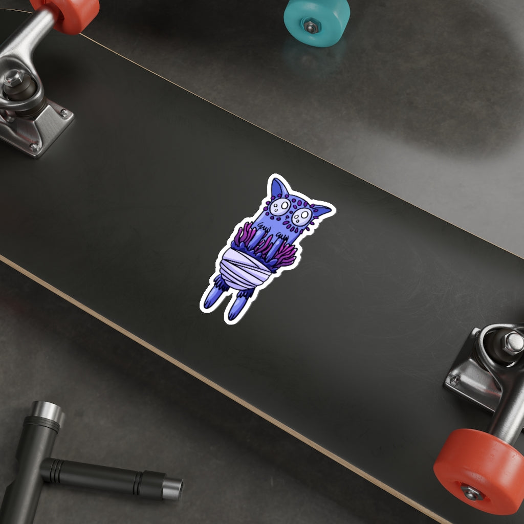 Anemone Cat Die-Cut Sticker