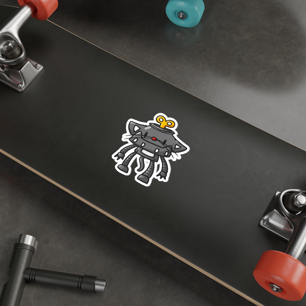 Windup Cat Die-Cut Sticker