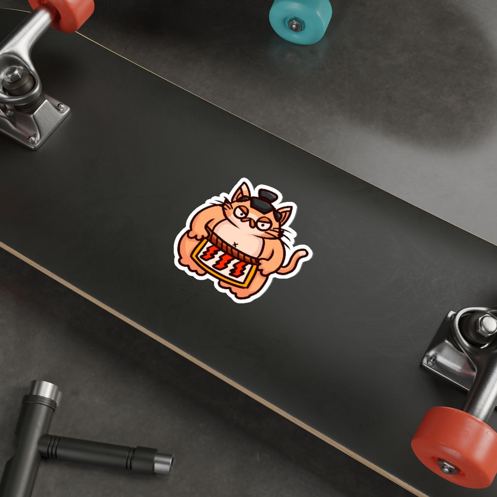 Sumo Cat Die-Cut Sticker