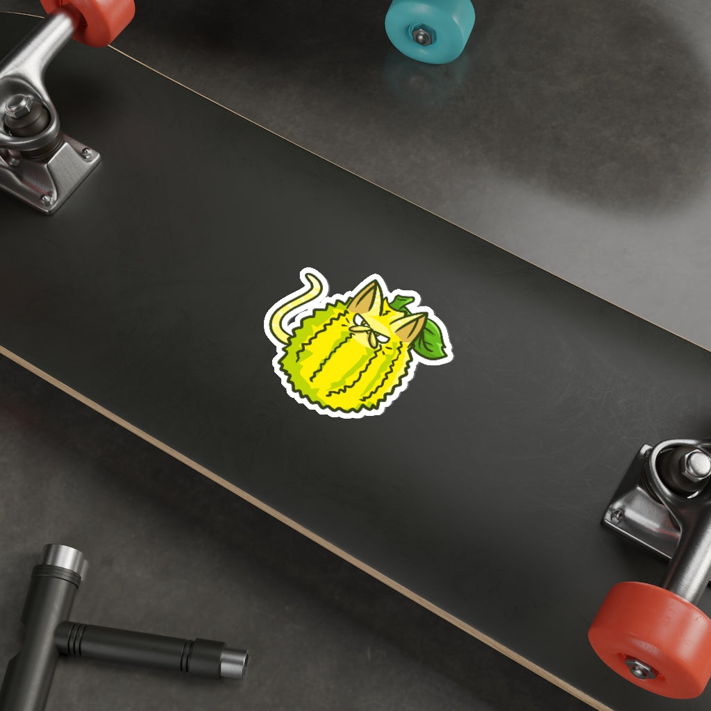 Jackfruit Cat Die-Cut Sticker