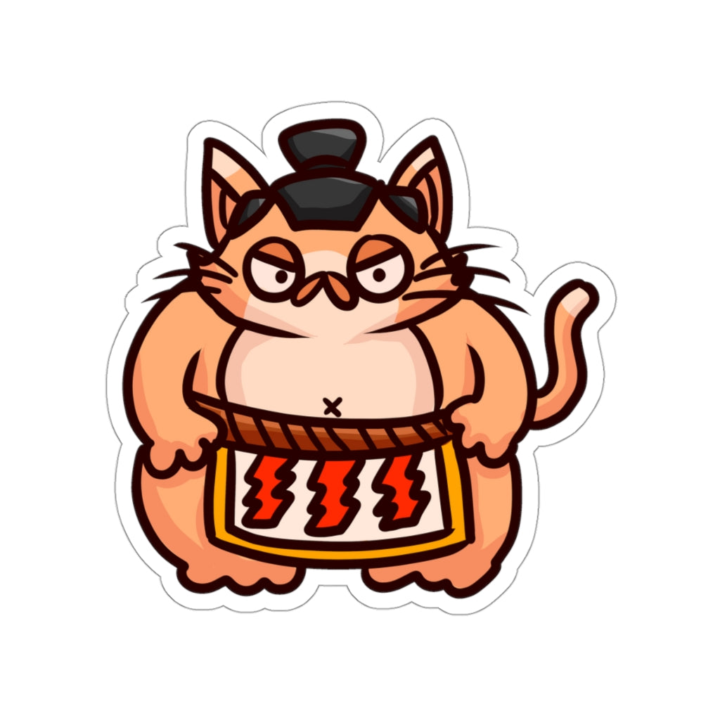 Sumo Cat Die-Cut Sticker