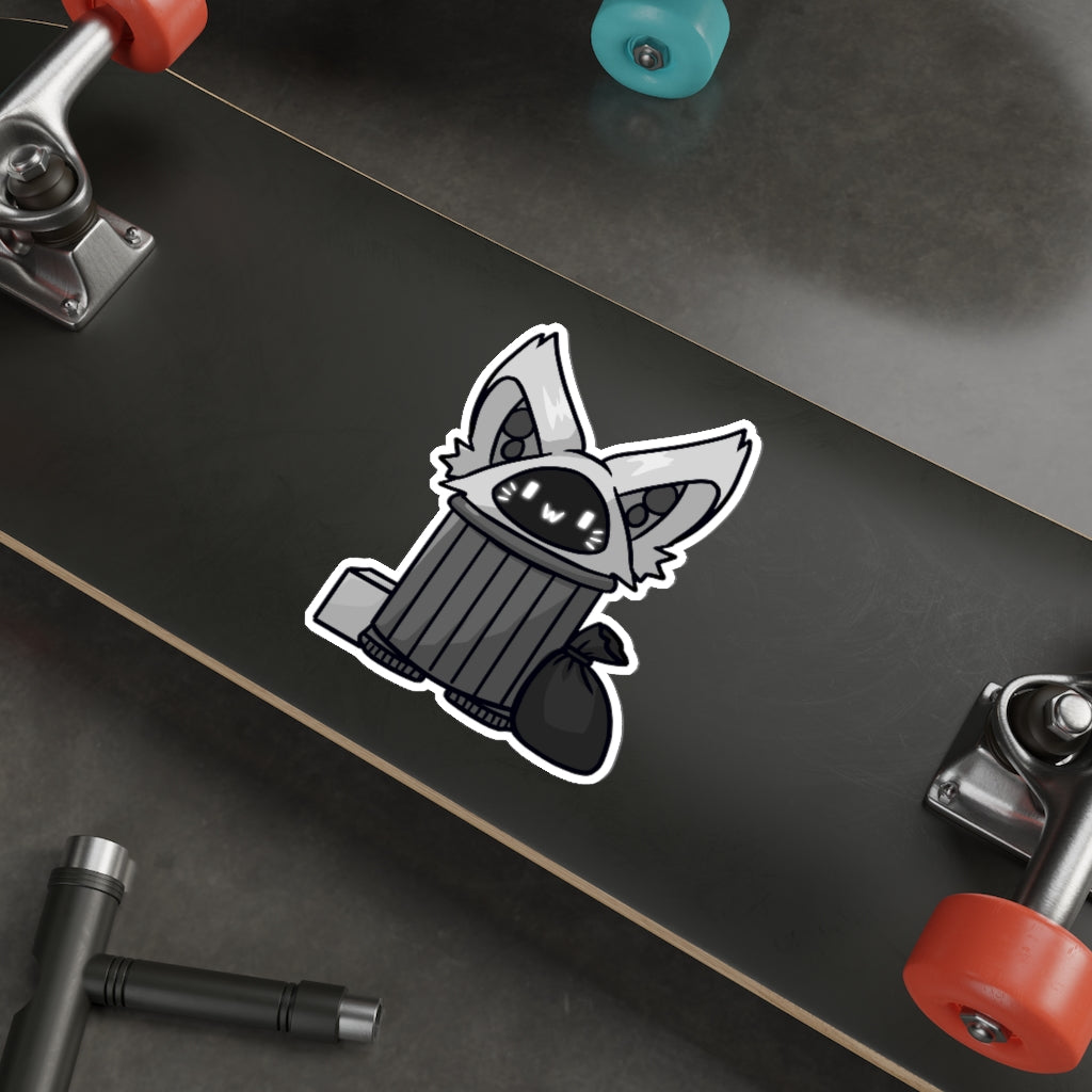 Trash Cat Die-Cut Sticker