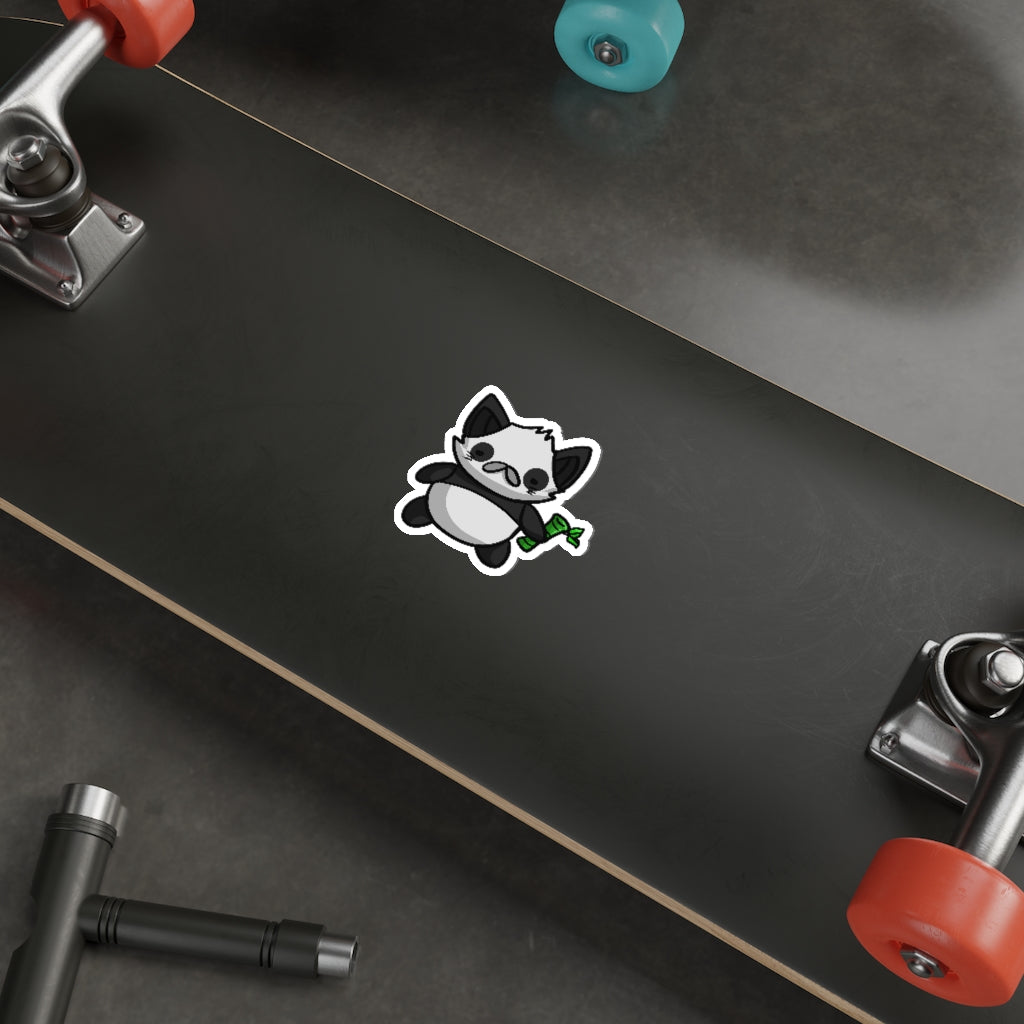 Panda Cat Die-Cut Sticker
