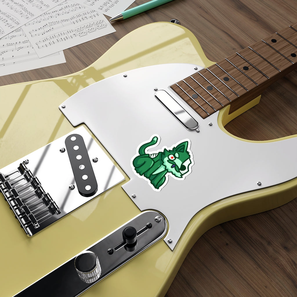 Zombie Cat Die-Cut Sticker