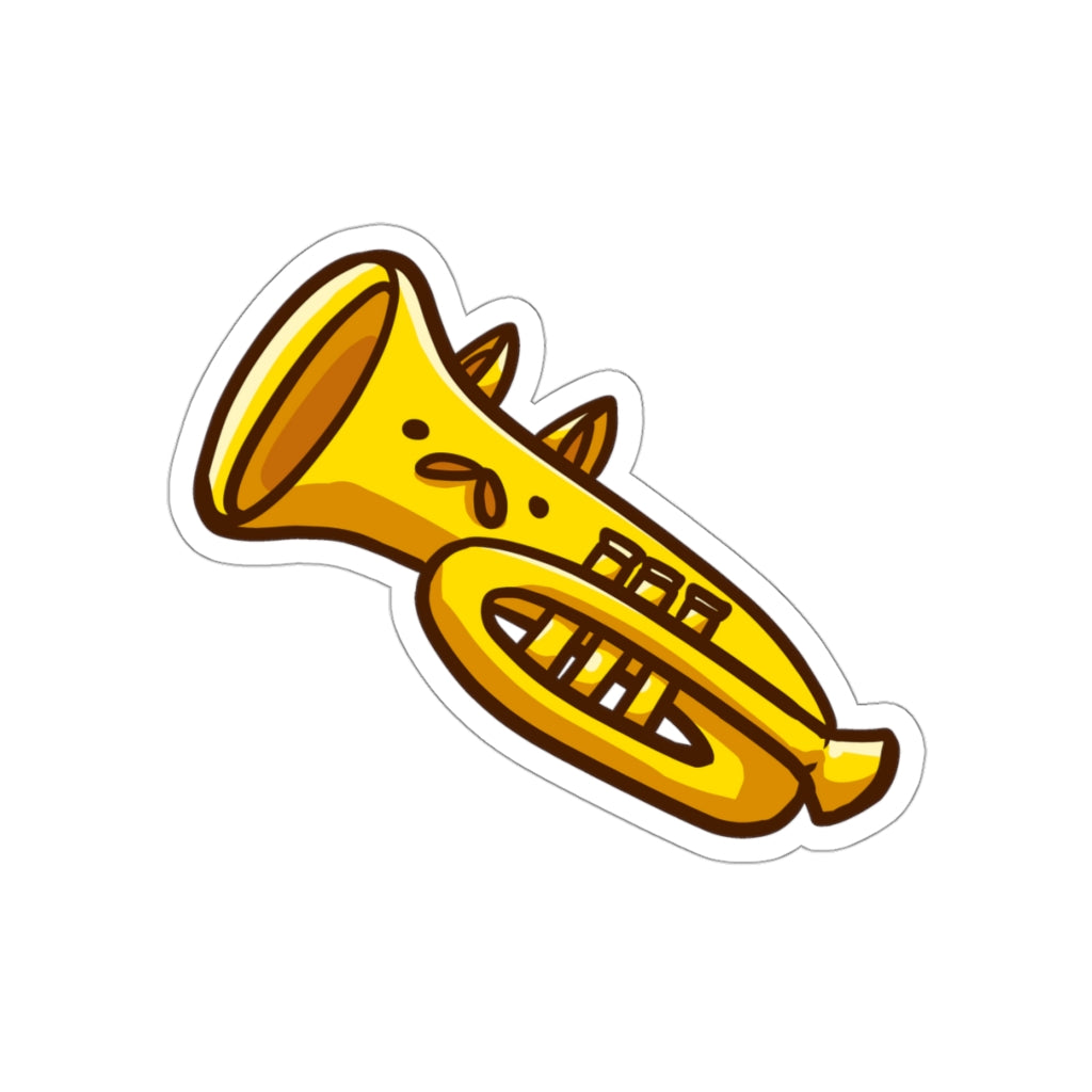 Cornet Cat Die-Cut Sticker