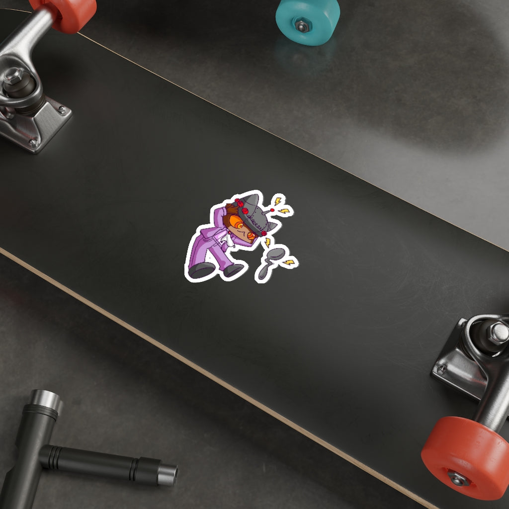 Psychic Cat Die-Cut Sticker