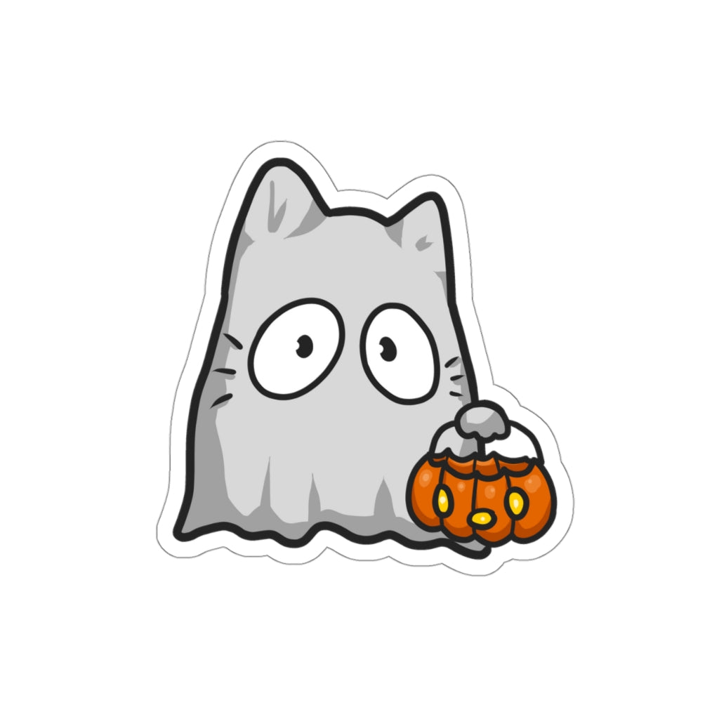 Halloween Cat Die-Cut Sticker