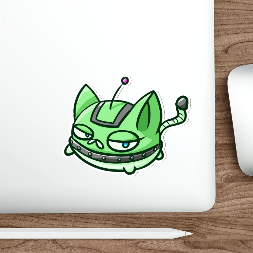 Vacuum Cat Die-Cut Sticker