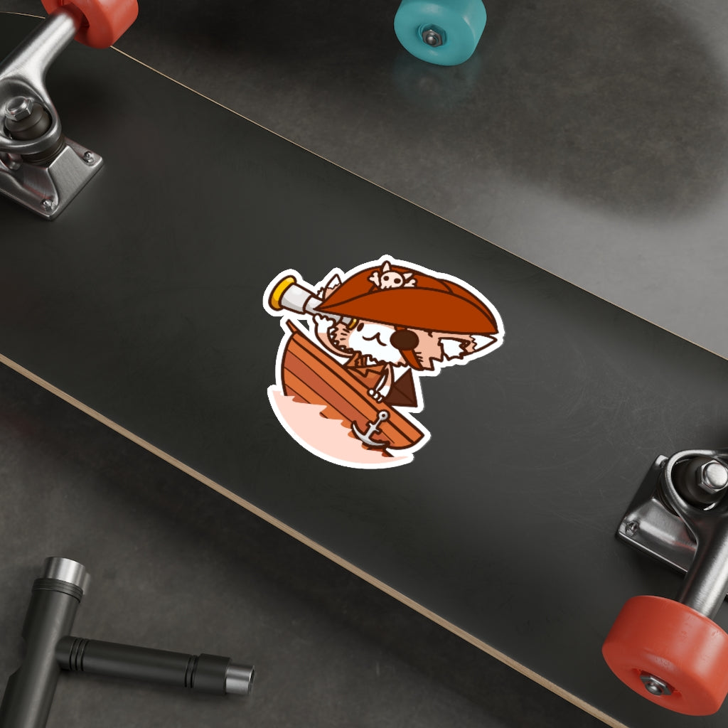 Pirate Cat Die-Cut Sticker