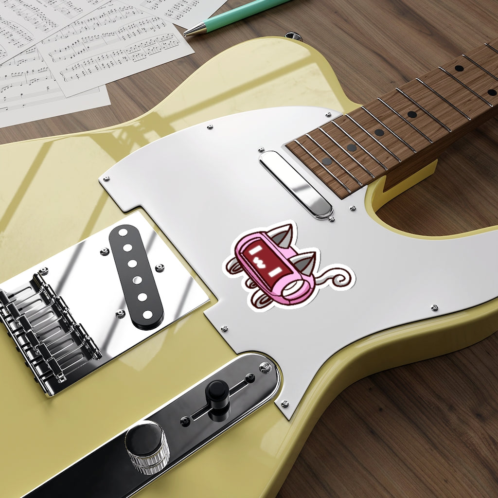 Speaker Cat Die-Cut Sticker