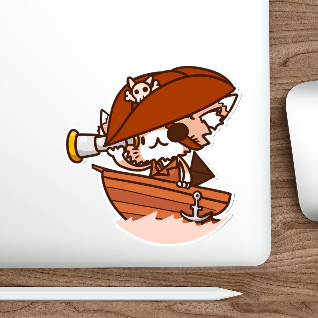 Pirate Cat Die-Cut Sticker