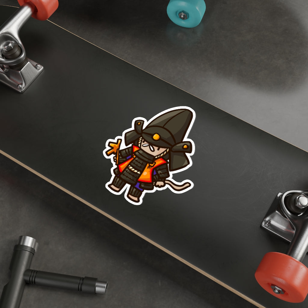 Hatamoto Samurai Cat Die-Cut Sticker