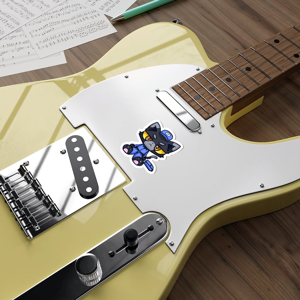Mailman Cat Die-Cut Sticker