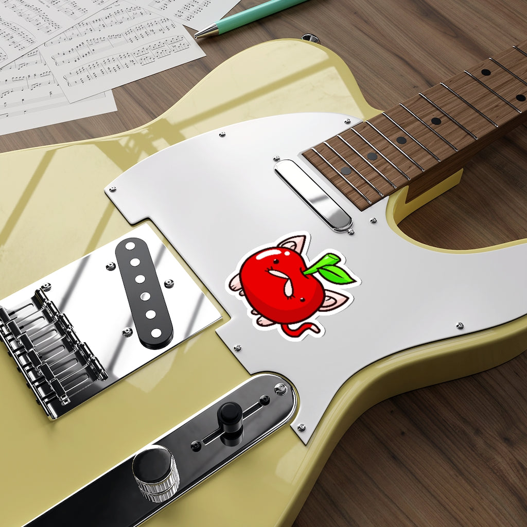 Apple Cat Die-Cut Sticker