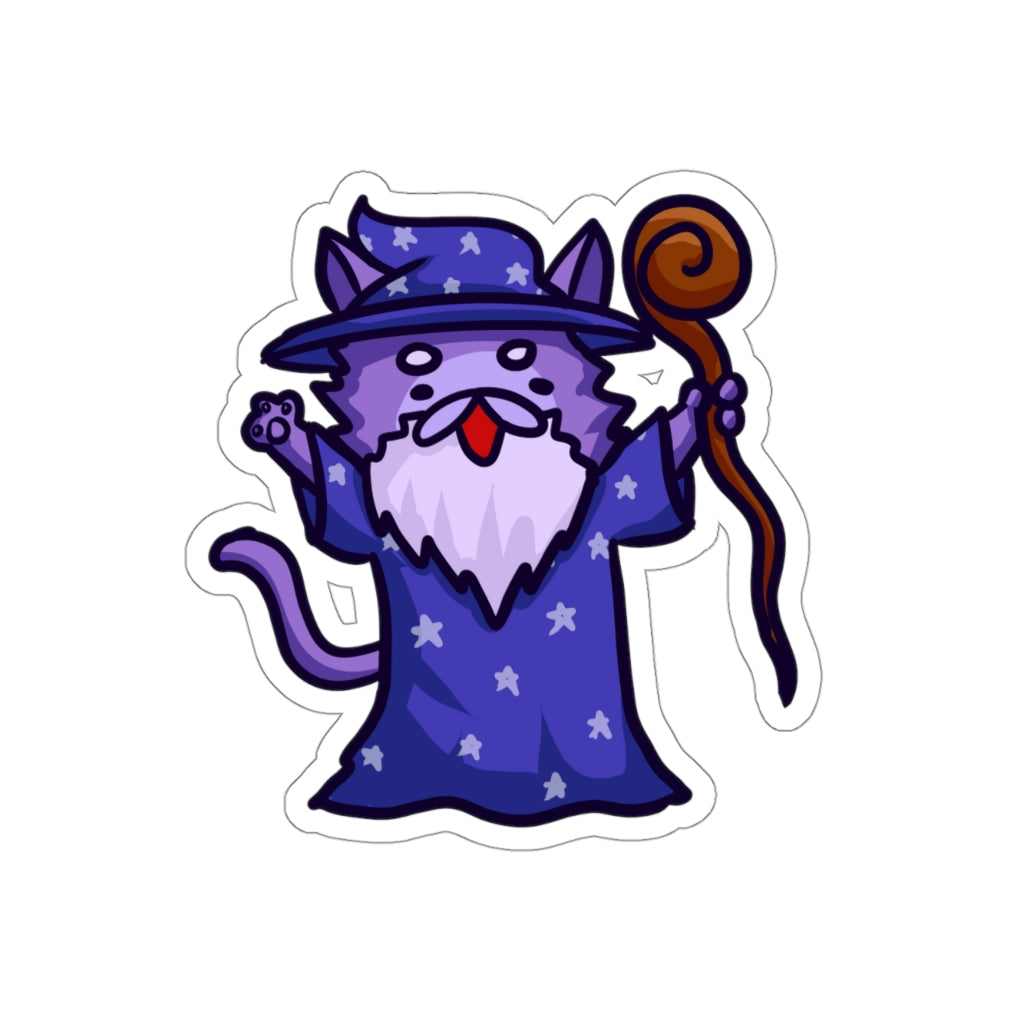 Wizard Cat Die-Cut Sticker