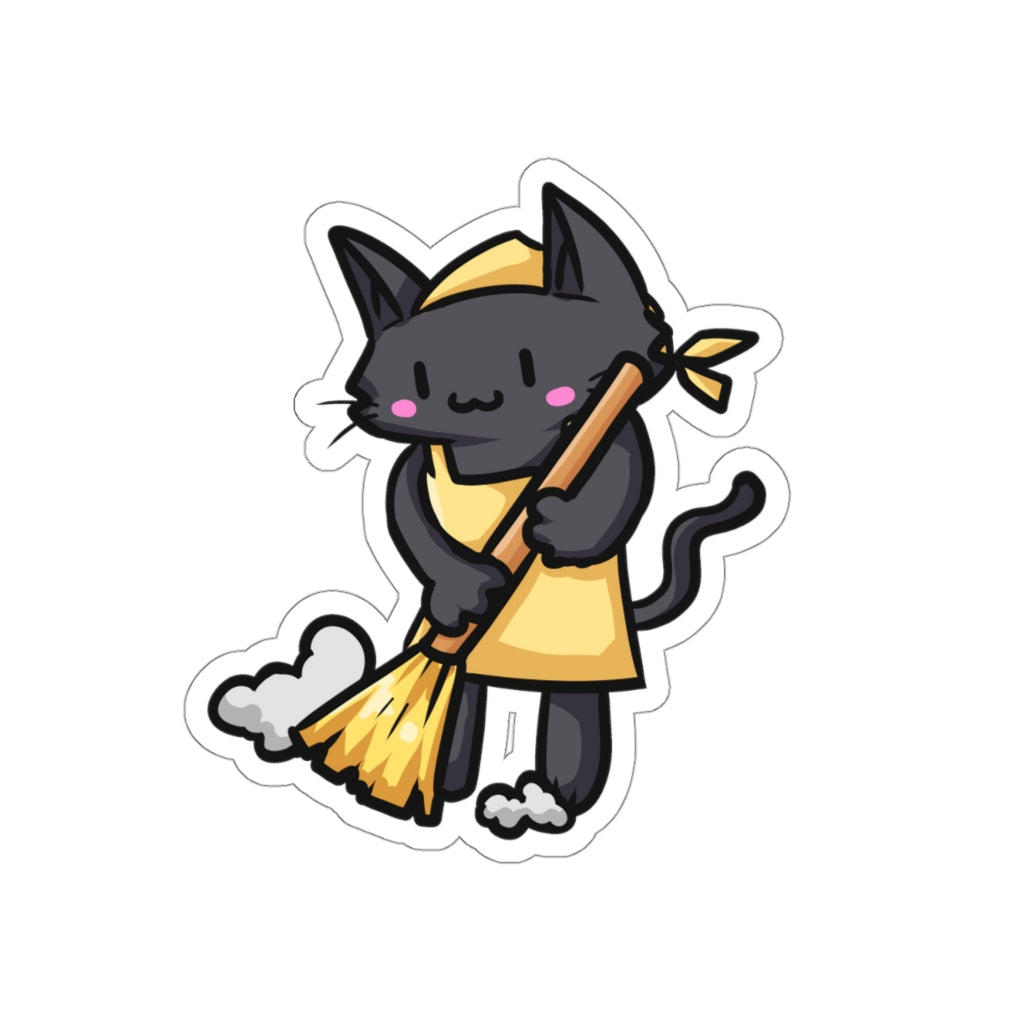 Cleaner Cat Die-Cut Sticker