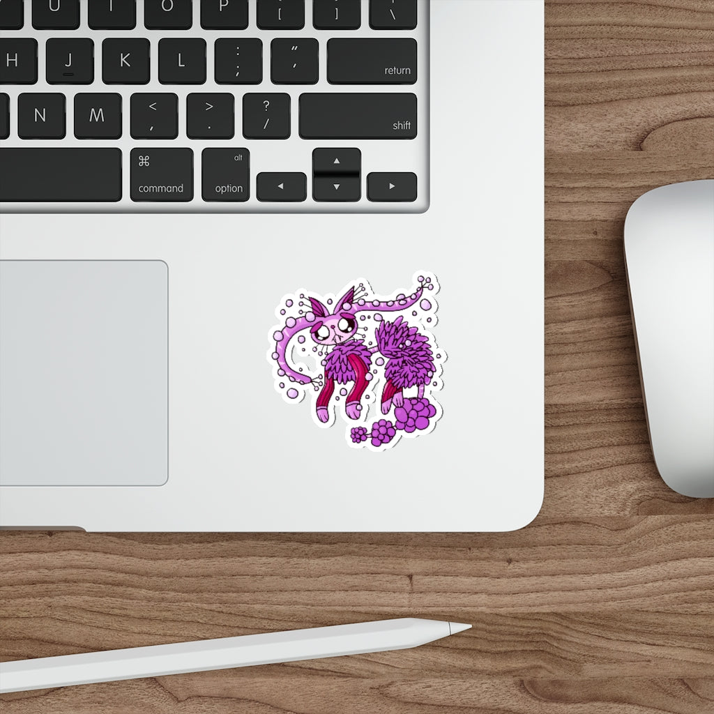 Suction Cup Cat Die-Cut Sticker