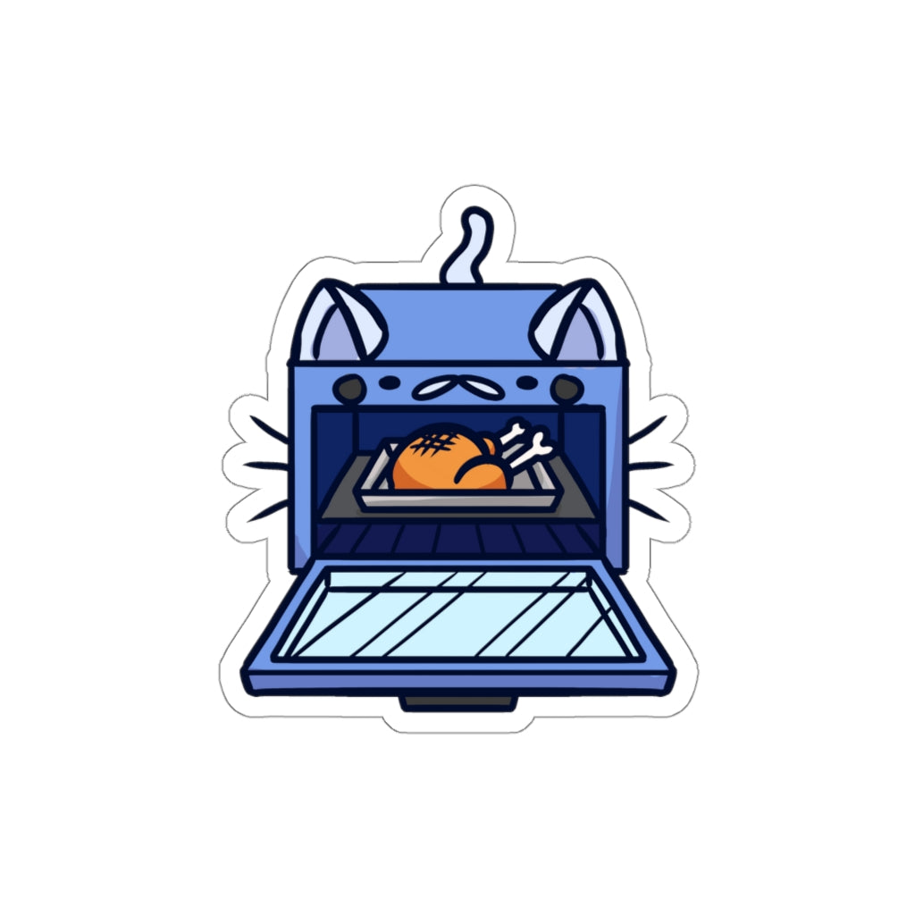 Oven Cat Die-Cut Sticker