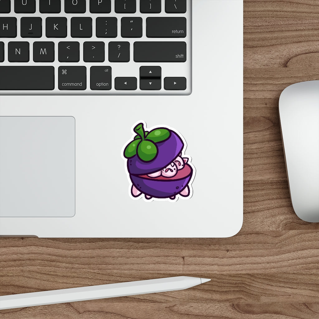 Mangosteen Cats Die-Cut Sticker