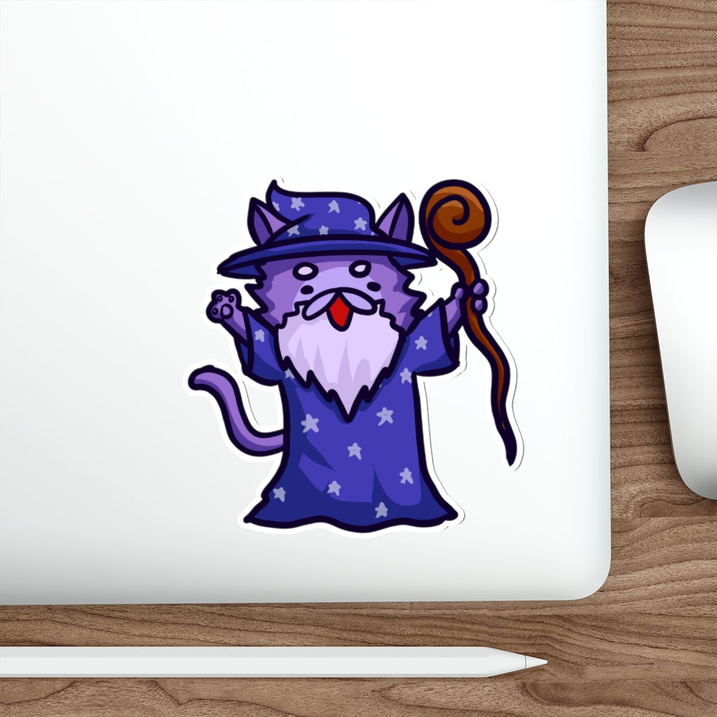 Wizard Cat Die-Cut Sticker