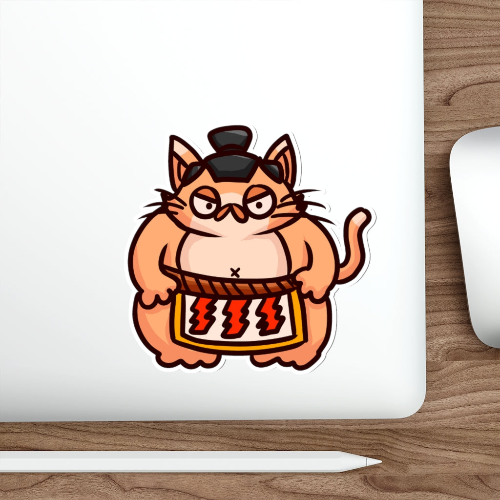 Sumo Cat Die-Cut Sticker