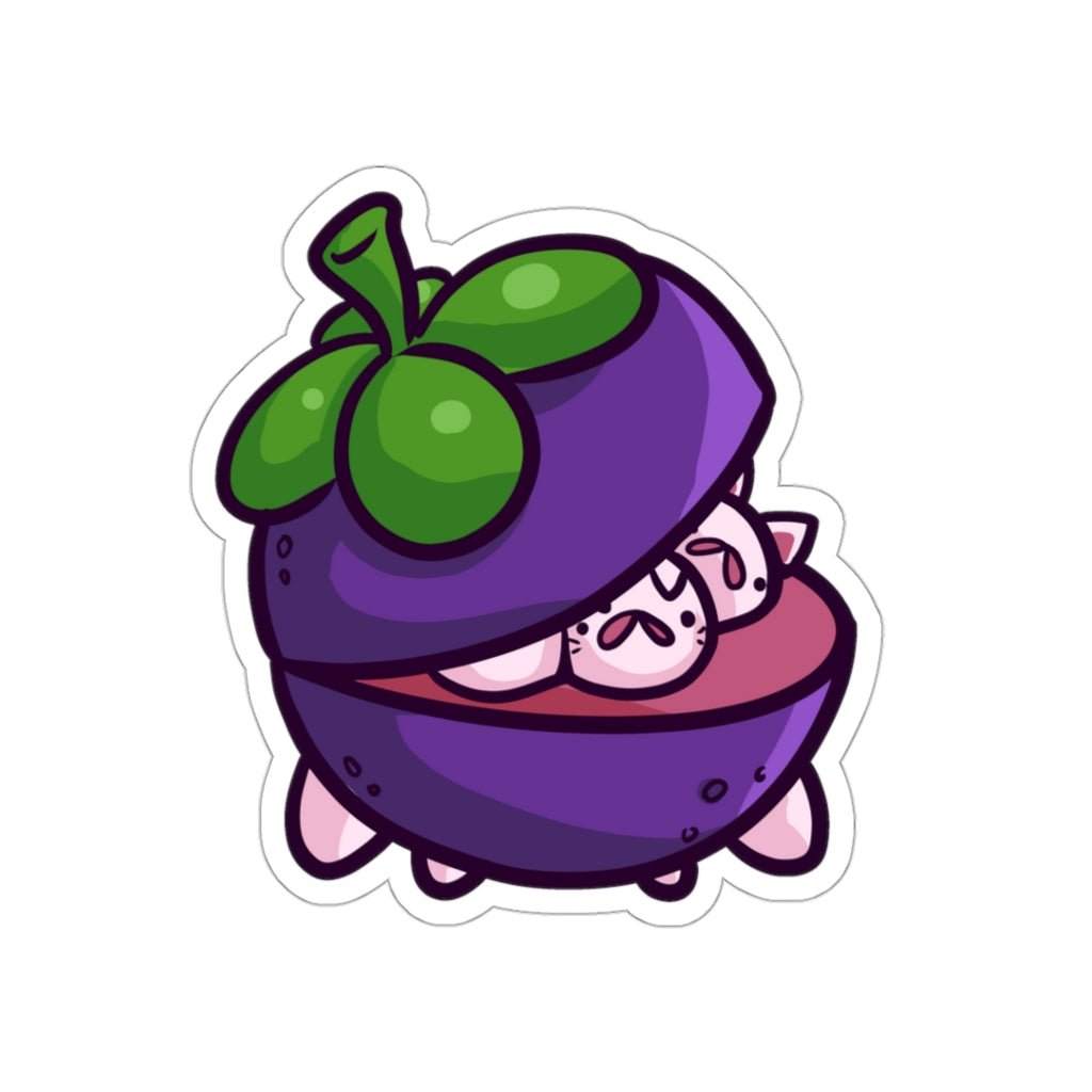 Mangosteen Cats Die-Cut Sticker