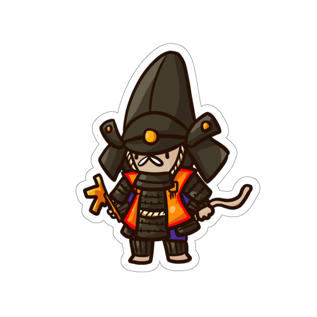 Hatamoto Samurai Cat Die-Cut Sticker