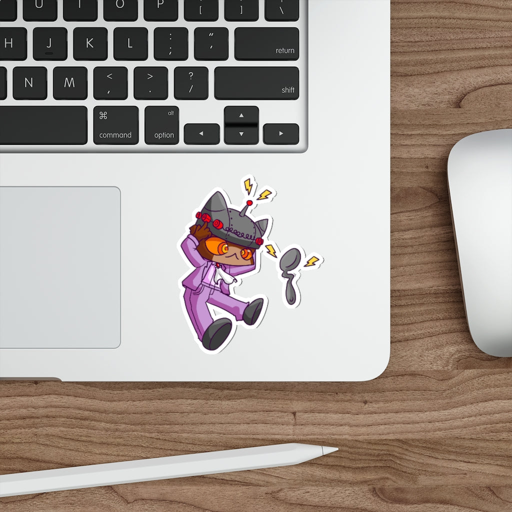 Psychic Cat Die-Cut Sticker