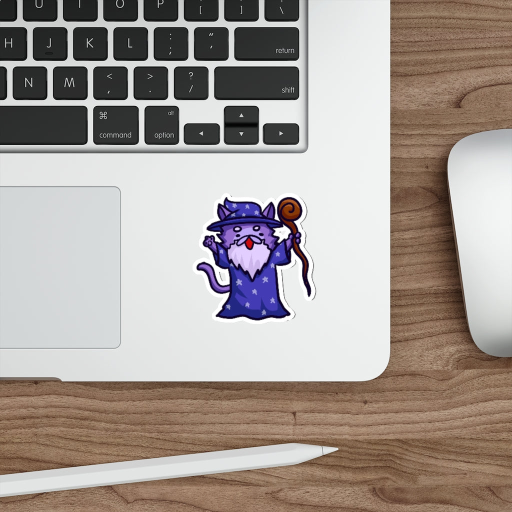 Wizard Cat Die-Cut Sticker