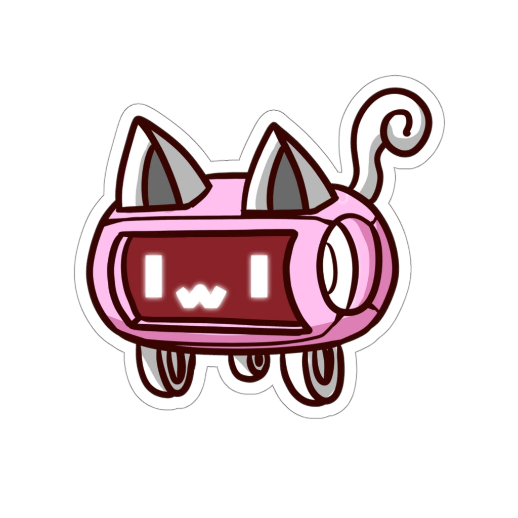 Speaker Cat Die-Cut Sticker