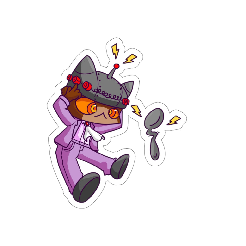 Psychic Cat Die-Cut Sticker