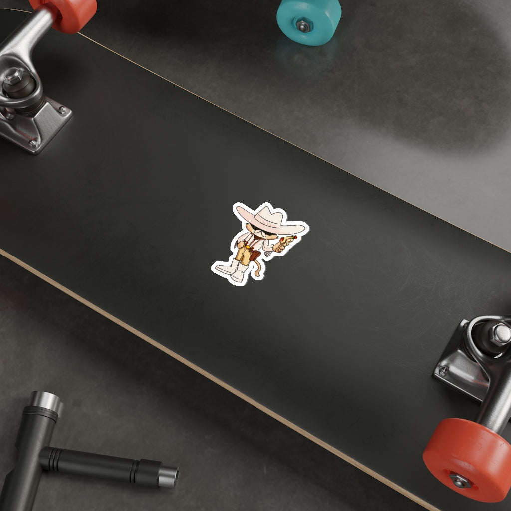 Cowboy Cat Die-Cut Sticker