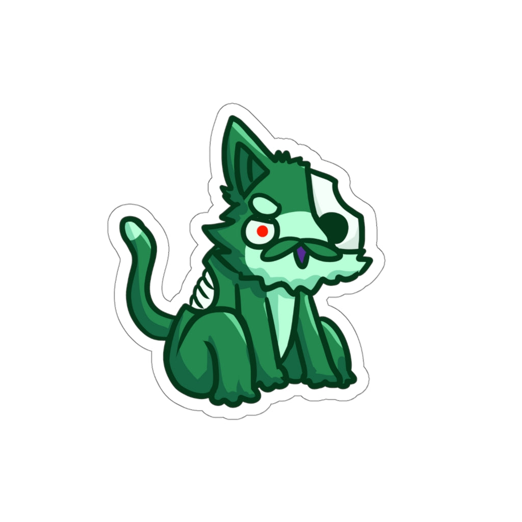 Zombie Cat Die-Cut Sticker