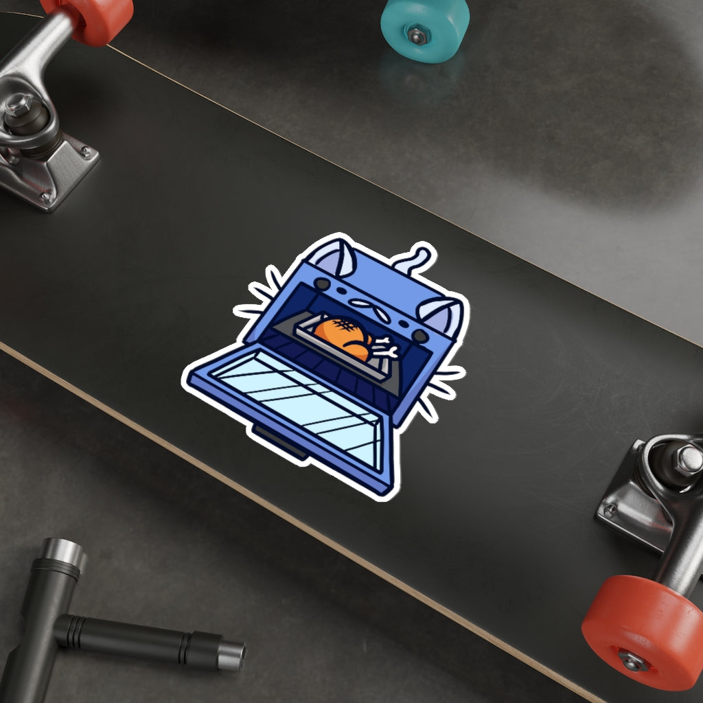 Oven Cat Die-Cut Sticker