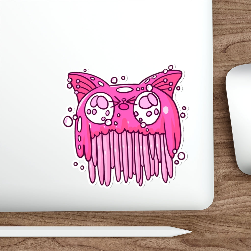Tentacles Cat Die-Cut Sticker